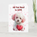 Search for poodle valentines day cards Funny