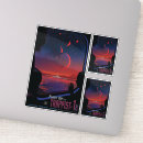Search for retro space ship stickers Vintage