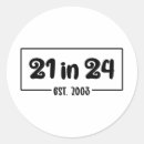 Search for 20 years old stickers Turning 21