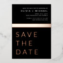 Search for rose gold typography invitations Black