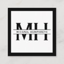 Search for bold statement business cards Black and white