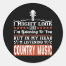 Search for music lover stickers Country