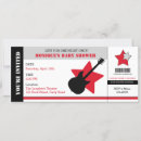 Search for rockstar baby shower invitations Black