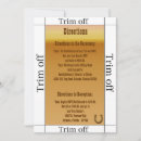 Search for horse shoe wedding invitations Western