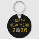 Search for new years celebration key rings Gold
