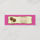 Search for cake pops business cards Dessert