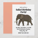Search for safari elephant birthday invitations Elephants
