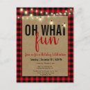 Search for lumberjack christmas cards Red and black