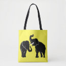 Search for elephant tote bags Black