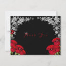 Search for red roses thank you cards Quinceanera