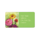 Search for zinnia flower return address labels Orange