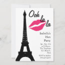 Search for paris hens party invitations Eiffel tower