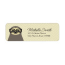 Search for sloth return address labels Cute