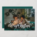 Search for brush script christmas cards Green