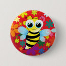 Search for bee happy badges Illustration