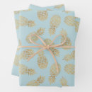 Search for gold and blue wrapping paper Tropical