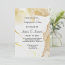 Search for gold glitter engagement party invitations Vintage