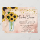 Search for sunflower mason jar bridal shower invitations Boho