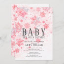 Search for pink winter wonderland invitations Baby its cold outside