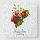 Search for strawberry kitchen clocks Red