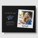 Search for graduation guest books Black