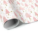 Search for gold christmas tree wrapping paper Pink