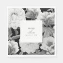 Search for black floral napkins Peony