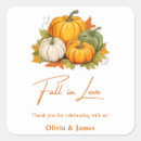 Search for fall rustic wedding stickers Pumpkin