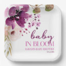 Search for violet floral plates Baby in bloom