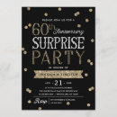 Search for surprise 60th anniversary invitations Glitter