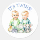 Search for cute baby boy twins stickers Twin baby shower