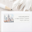 Search for michigan return address labels Watercolor