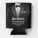 Search for groomsmen can coolers Black and white