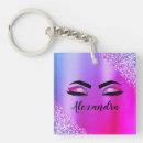 Search for glitter makeup key rings Elegant