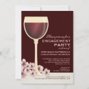Search for wine engagement party invitations Floral