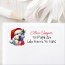 Search for labrador retriever dog return address labels Watercolor