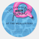 Search for adult pool party stickers Summer
