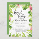 Search for tropical graduation invitations Palm leaves