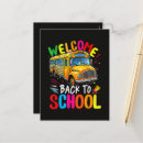 Search for yellow school bus postcards First day of school