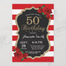Search for black gold red birthday invitations Adult birthday party