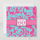 Search for fuschia birthday invitations Damask