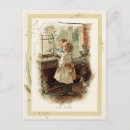 Search for vintage bird postcards Girl