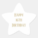 Search for gold stars stickers Happy birthday