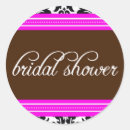 Search for damask bridal shower stickers Black
