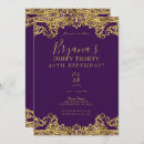 Search for dirty thirty gold birthday invitations Glam