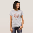 Search for she believed she could tshirts Gold