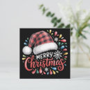 Search for red plaid christmas cards Festive