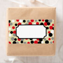 Search for red polka dot return address labels Birthday