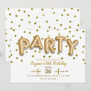 Search for colors birthday invitations Glitter