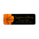 Search for orange and black return address labels Pretty
